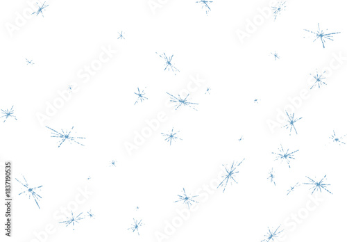 散りばめられた雪の輝き　水色　Adobe Illustrator Artwork
