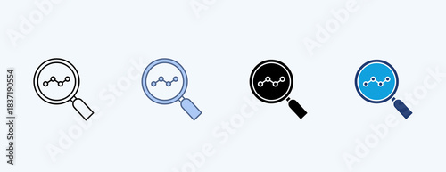 Research Multiple Icon Illustration Vector