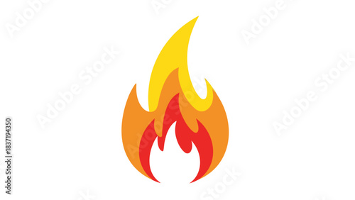 Vibrant Pixelated Fire Icon With Shades Of Orange Yellow And Red Against A Stark Black Background Evoking Heat And Energy
