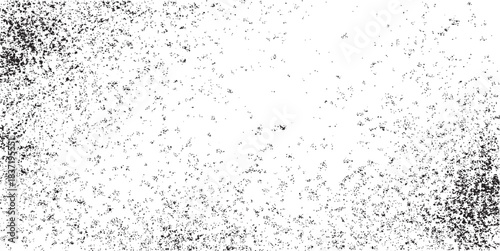 Distressed grain texture vector illustration dirt messy splash overlay and black and white Dust distress dot line grunge texture dust noise black and white texture vector. Distressed overlay texture