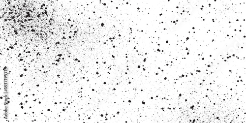 Dirty or dust film grain speck grit grunge overlay on white background grain noise particles grunge isolated on background, old film effect. Distressed retro paper abstract stock illustration 