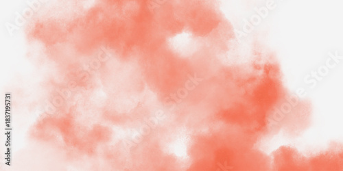 Watercolor abstract wet hand drawn pink texture, Abstract Pink color light ink effect shades gradient watercolor texture. White smoky watercolor painting on old paper texture with cloudy stains .