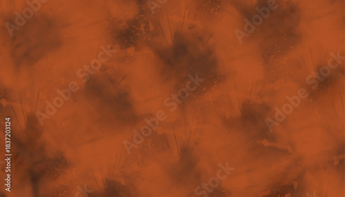 Earthy terracotta abstract design. Subtle moody orange and brown wallpaper.