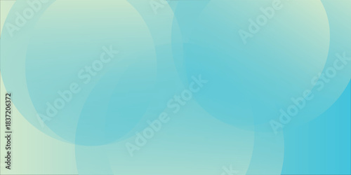 Abstract Teal Bubble Background With Overlapping Circles for Modern Design and Calm Mood modern illustration