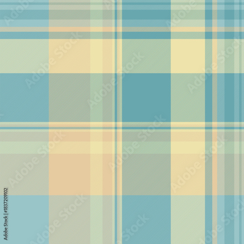 Classic plaid pattern with intersecting lines and soft, muted colors. Versatile for backgrounds, textiles, designs and adding a warm, comforting touch.