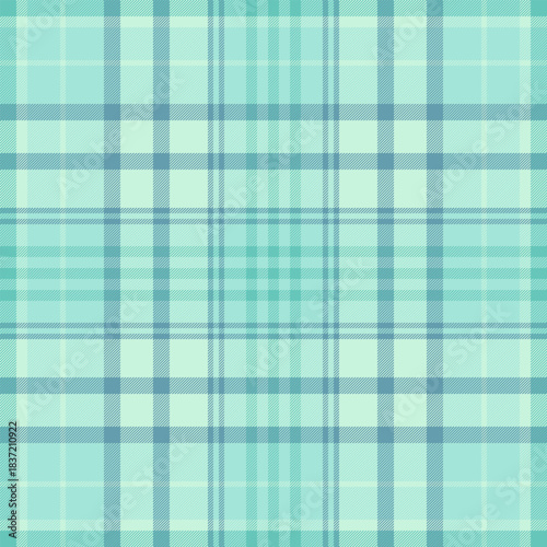 Improvement background tartan pattern, day texture seamless check. Suit fabric plaid vector textile in light and cyan colors.