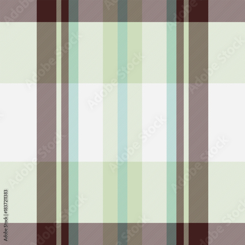Daisy vector tartan texture, oktoberfest seamless plaid textile. Modern pattern fabric background check in light and white colors.