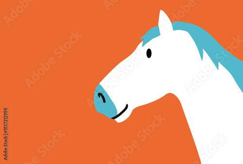 馬, 年賀状, 和風, 和柄, 新年, 動物, クリスマス, うま, ベクター, イラスト, manga