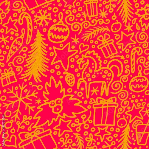 christmas background with gifts