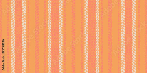 Keritage seamless texture fabric, artwork background textile stripe. Tostume vector pattern lines vertical in sandy brown and salmon colors.