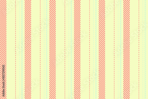 Kid texture lines background, yard vector vertical textile. Native pattern seamless stripe fabric in light and red colors.