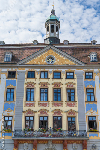 Rathaus, Fassade, Renaissance, Marktplatz, Coburg, Oberfranken, Franken, Bayern, Deutschland, Europa