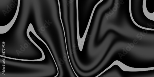 Black marble patterned texture background. flowing patterns of black and white, reminiscent of polished marble or liquid metal.  Ideal for web, advertisement, prints, wallpapers. 