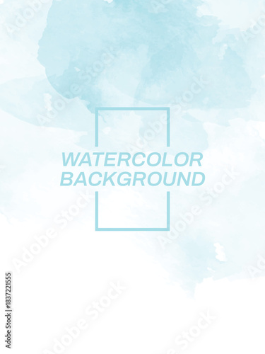 Soft abstract light blue watercolor wash texture offers a versatile and serene background graphic, perfect for modern creative projects