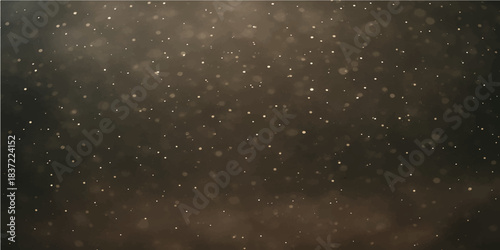 Abstract dark blue night sky with light-catching water drops on the window