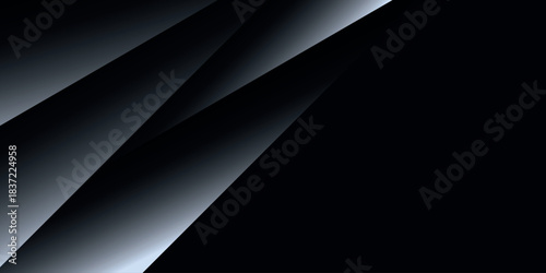 Abstract background with dark gray gradient geometric shapes and shadows. Modern premium gradient square pattern for covers, banners, brochures, presentations, and certificates. VOL. 3