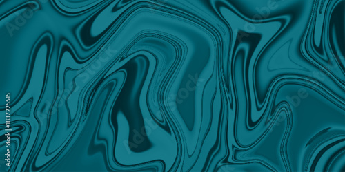 An abstract cyan liquid background with vibrant swirling patterns. Abstract liquid marble texture. Liquid dynamic gradient waves. Fluid texture.  marble ink texture background. Hand drawn illustration
