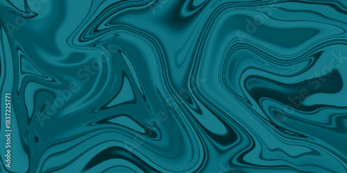 An abstract cyan liquid background with vibrant swirling patterns. Abstract liquid marble texture. Liquid dynamic gradient waves. Fluid texture.  marble ink texture background. Hand drawn illustration