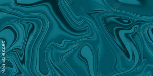 An abstract cyan liquid background with vibrant swirling patterns. Abstract liquid marble texture. Liquid dynamic gradient waves. Fluid texture.  marble ink texture background. Hand drawn illustration