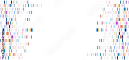 Dna test infographic. Genome sequence map.