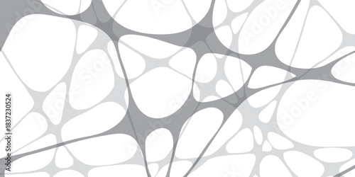 Abstract Gray and White Interconnected Network Pattern Illustration.