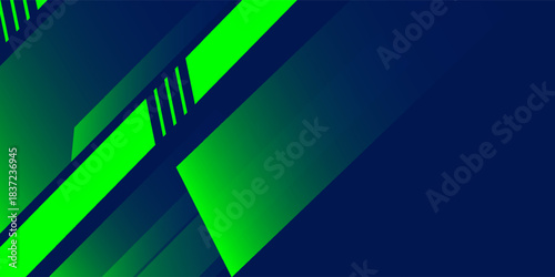 Abstract blue banner design vector, dynamic sporty horizontal background template for media promotion or web banner arts