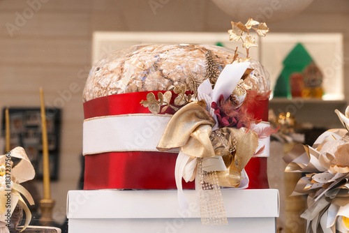 Panettone in vetrina