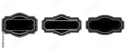 Distressed blank metal sign with hammered texture, office wall décor