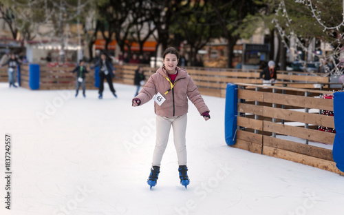 Pattinando sul ghiaccio