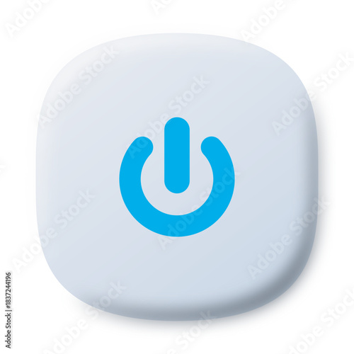 Power Icon for Dashboard UI – Clean Vector Switch Graphic
