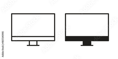 Computer icons set. Simple set of vector illustrations