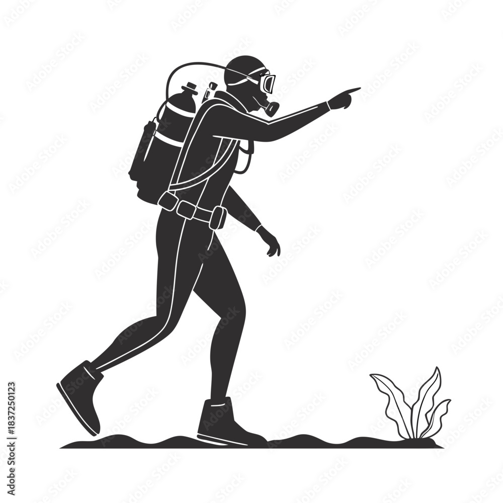 Fototapeta premium vector illustration of a warrior