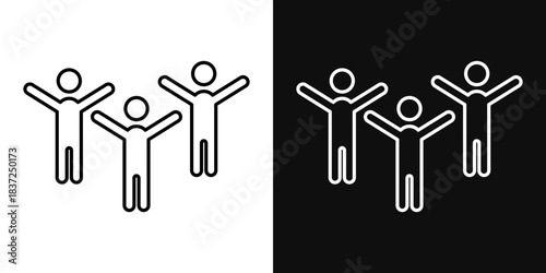 celebration icons - editable stroke vector illustration