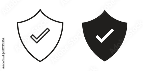 Insured icons set. Simple set of vector illustrations