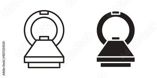 MRI icons set. Simple set of vector illustrations