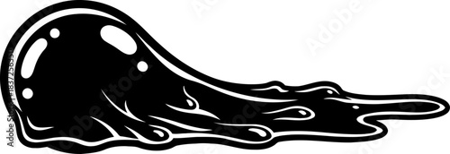 whispers of the liquid night a mysterious flowing shadow unleashed, isolated on transparent background