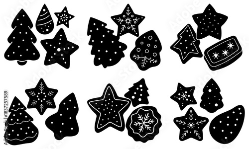 christmas shortbread vector