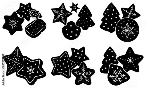 christmas shortbread vector