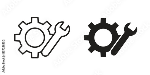 Project Development icons set. Simple set of vector illustrations