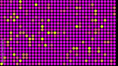Vibrant Abstract Dot Pattern in Pink and Yellow Tones