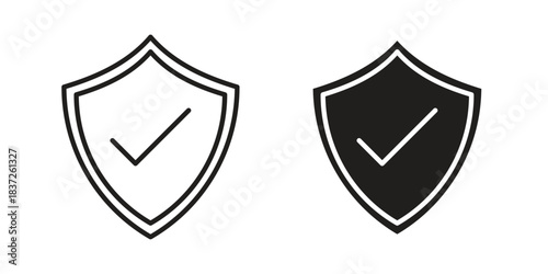 Security icons set. Simple set of vector illustrations