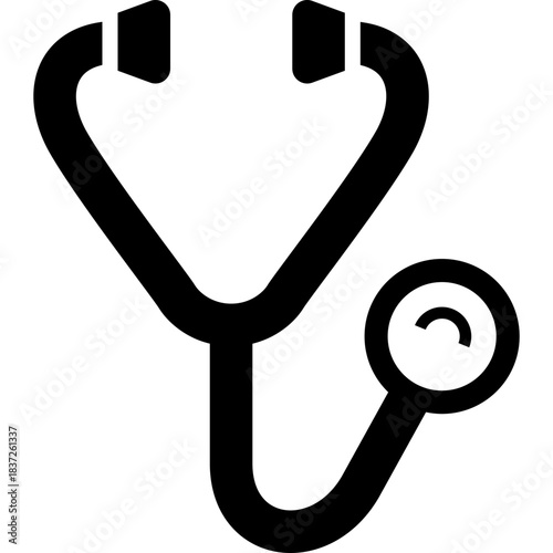 stethoscope on white background