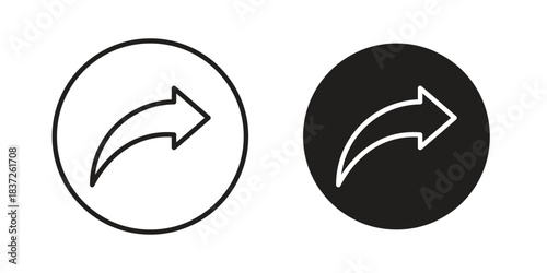 Share icons set. Simple set of vector illustrations