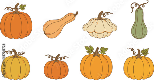 A collection of ten simple, solid green flat-style vector icons illustrating various shapes and heights of evergreen pine or fir trees, perfect for Christmas and winter holiday designs.