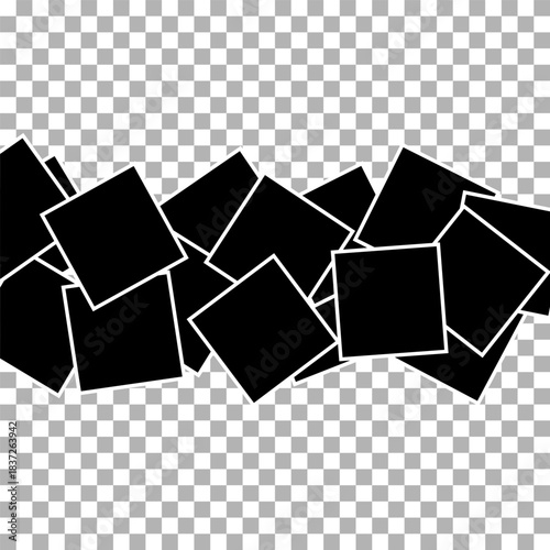 Realistic photo frames collage. Vector retro postcard template. 3D blank album snapshot with white frame. Eps 10