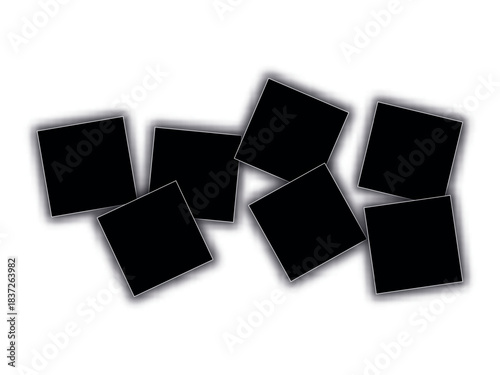 Collage eleven frame, photo, part, picture, image. Eps 10