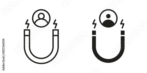 User engagement icons set. Simple set of vector illustrations