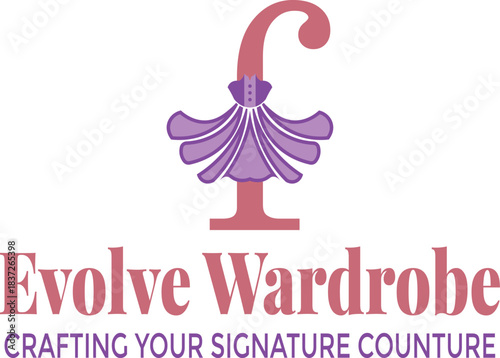 Logo for evolve wardrobe fashion brand