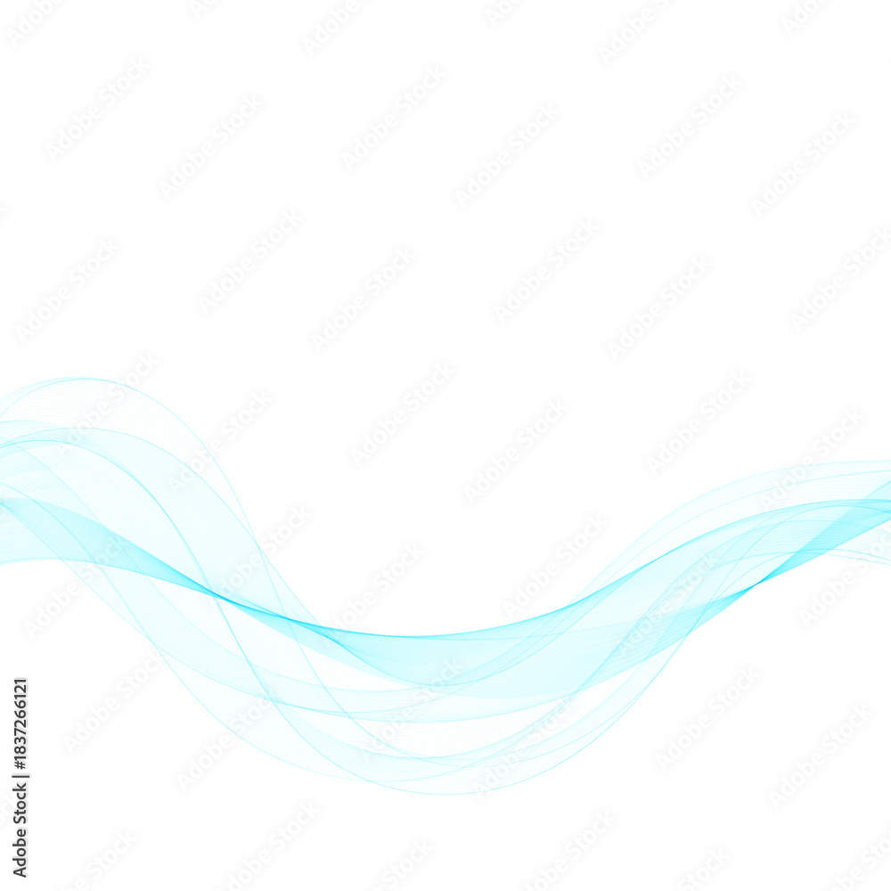 Obraz premium Blue abstract wave. Presentation template. Eps 10