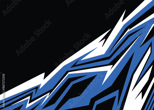 Abstract sport background with geometric spike line pattern and with some copy space area